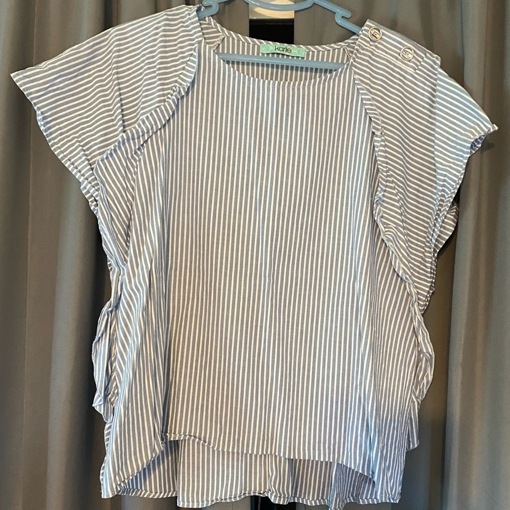 Ruffle Sleeve Blouse